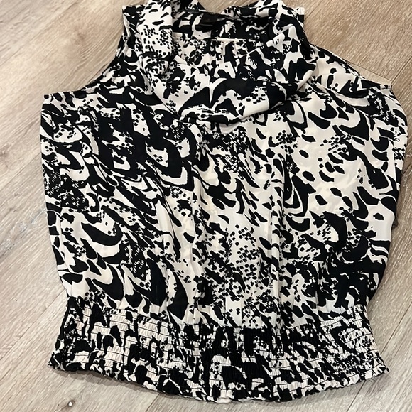 Dress top tan and black - Picture 2 of 4